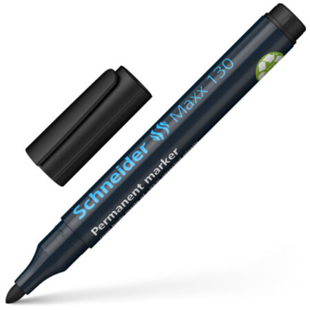 Schneider Markör Permanent 1-3 MM Siyah Yuvarlak Uçlu 130
