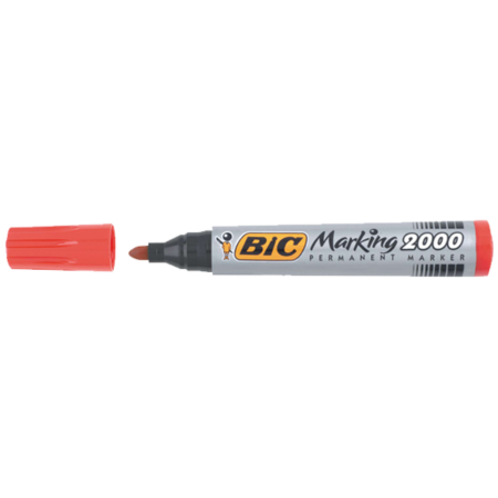 Bic Markör Permanent 1.7 MM Yuvarlak Uçlu Kırmızı 2000 03