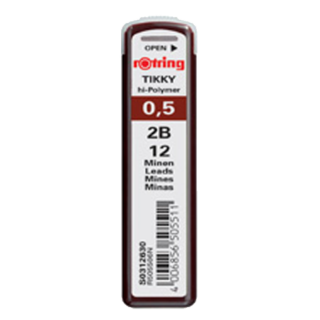 Rotring Min Hi-Polymer 2B 0.5 MM S0312630