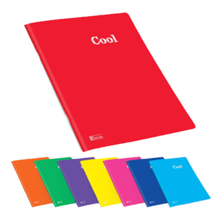 Keskin Color Defter Plastik Kapak Dikişli Cool A4 80 YP Çizgili 321851-99