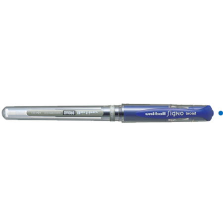 Uni-Ball Roller Kalem Signo Broad Jel Bilye Uç İmza Kalemi 1.0 MM Mavi UM-153