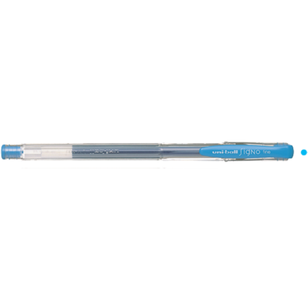 Uni-Ball Roller Kalem Signo Fine Jel Bilye Uç 0.7 MM Açık Mavi UM-100