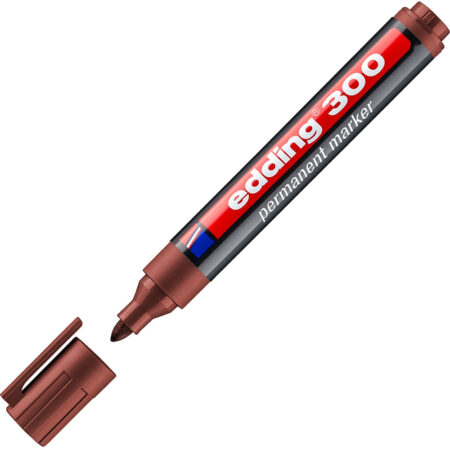 Edding Markör Permanent Yuvarlak Uçlu 1.5-3 MM Kahverengi 300