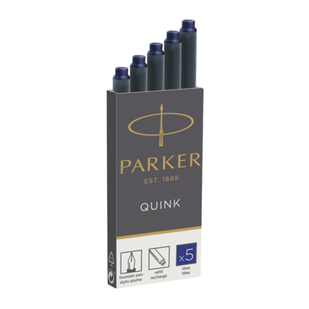 Parker Dolma Kalem Kartuşu Quink 5 Lİ Mavi 1950384