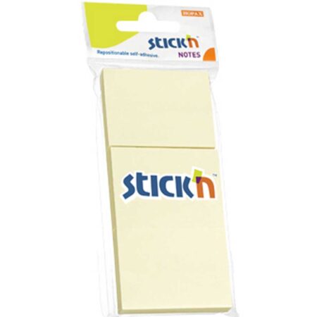 Hopax Stickn Yapışkanlı Not Kağıdı 100 YP 38x51 Pastel Sarı 3 LÜ 21127