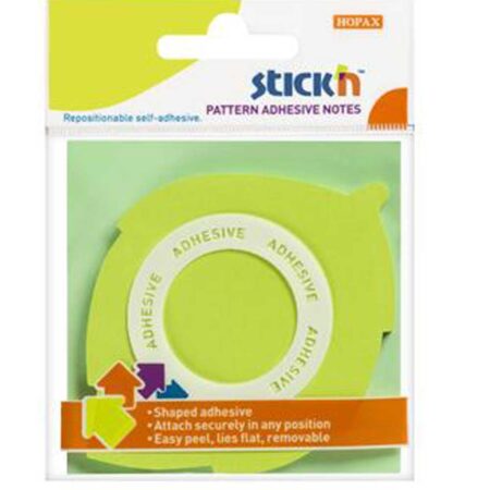 Hopax Stickn Yapışkanlı Not Kağıdı Yaprak Şekilli 50 YP 70x70 Yeşil 21543