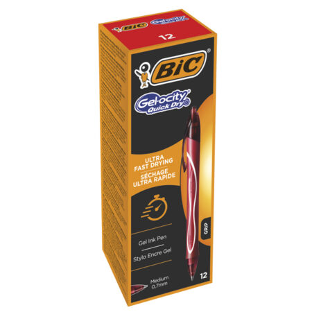 Bic Jel Kalem Basmalı Gelocity Hızlı Kuruyan 0.7  MM 12 Lİ Kırmızı