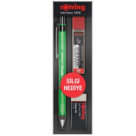 Rotring Okul Seti Visuclick Versatil/Min Silgi 0.5 MM Yeşil RO-VK05-Yeşil