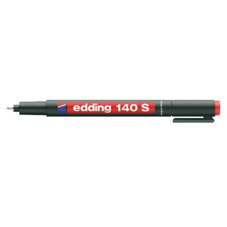 Edding Asetat Kalemi Permanent S Seri 0.3 MM Kırmızı 140 S