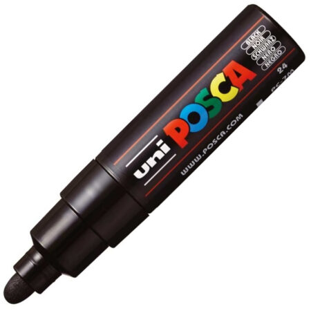 Uni-Ball Posca 4.5-5.5 Su Bazlı Poster Markörü Siyah PC-7M