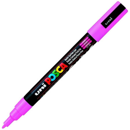 Uni-Ball Posca 0.9-1.3 Su Bazlı Poster Markörü Pembe N Pc-3m Pembe (N)