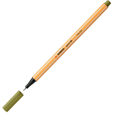 Stabilo Keçe Uçlu İnce Kalem 88 Point 0.4 MM Bataklık Yeşili 88/37