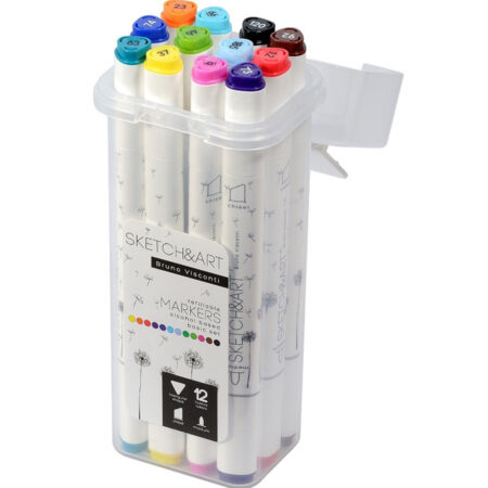 Bruno Visconti Twin Marker Sketch & Art 12 Li 22-0076/01