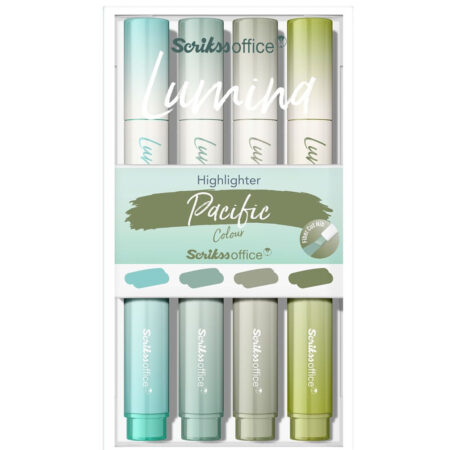 Scrikss Lumına Fosforlu Kalem Pacific 4 Lü Set