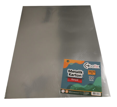 Bafix Metalik Karton 50x70 Cm Karışık Renk