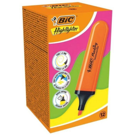 Bic MarKing Flat HighLighter 10 Lu Turuncu