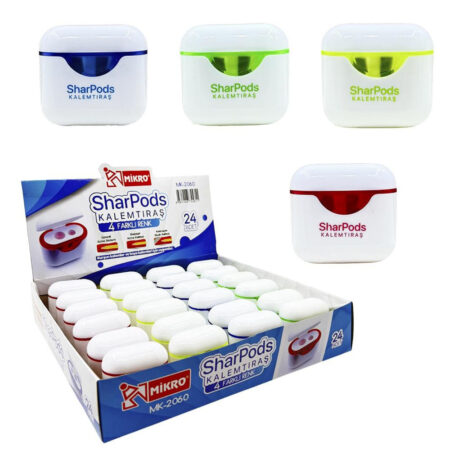 Mikro Kalemtıraş Çift Bıçaklı Sharpods MK-2060-24