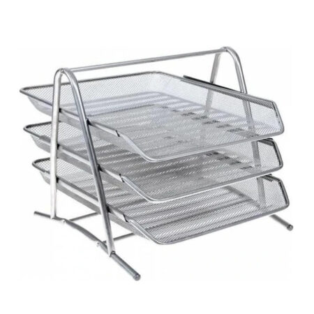 Bafix Evrak Rafı Metal Perforeli 3 Lü Gri BFX-MER9205G
