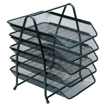 Bafix Evrak Rafı Metal Perforeli 5 Li Siyah BFX-MER9207S