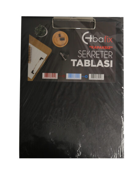 Bafix Kapaksız Sekreterlik Plastik A4 Siyah