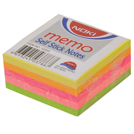 Noki Yapışkanlı Not Kağıdı 50x50 Pastel Küp Bl No:12203